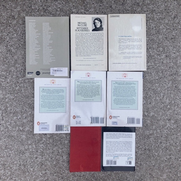 8 Vintage Poetry Book Lot of Eight Paperbacks: Poems & Plays 50s 60s 70s 80s - Picture 3 of 4